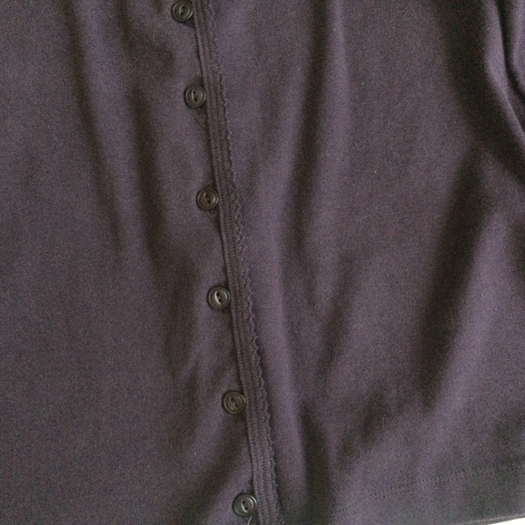 Vintage 90s Y2K The Limited Knit Cardigan Cotton Purple - Sz Medium - Picture 6 of 10